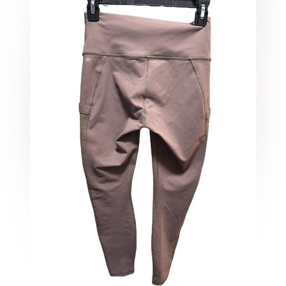 Fabletics POWERHOLD Taupe/mauve High-Waisted Leggings - Picture 2 of 4
